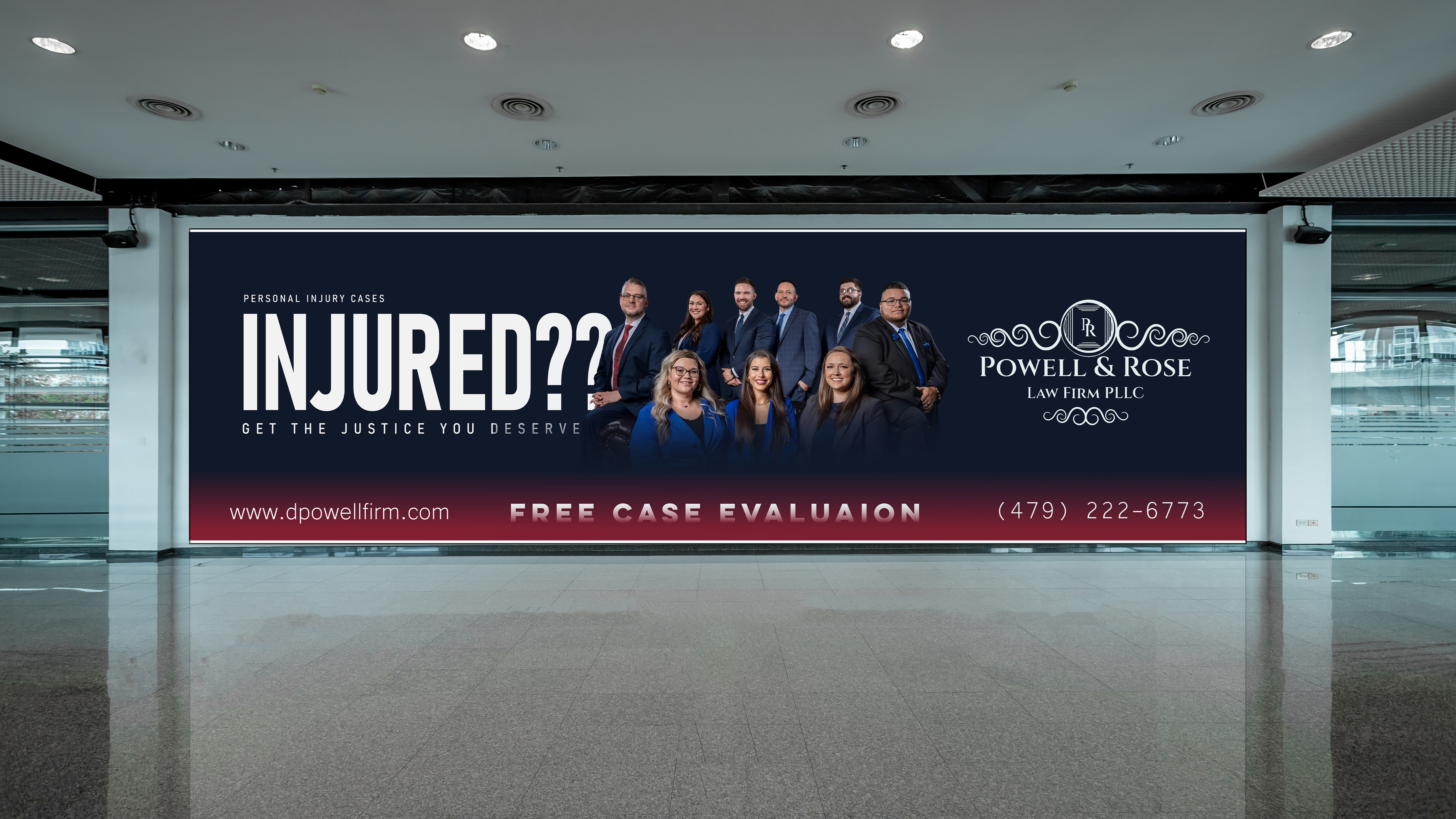 Billboard Design by nirmla450 for Law Offices of David L Powell, PLLC | Design #33170279