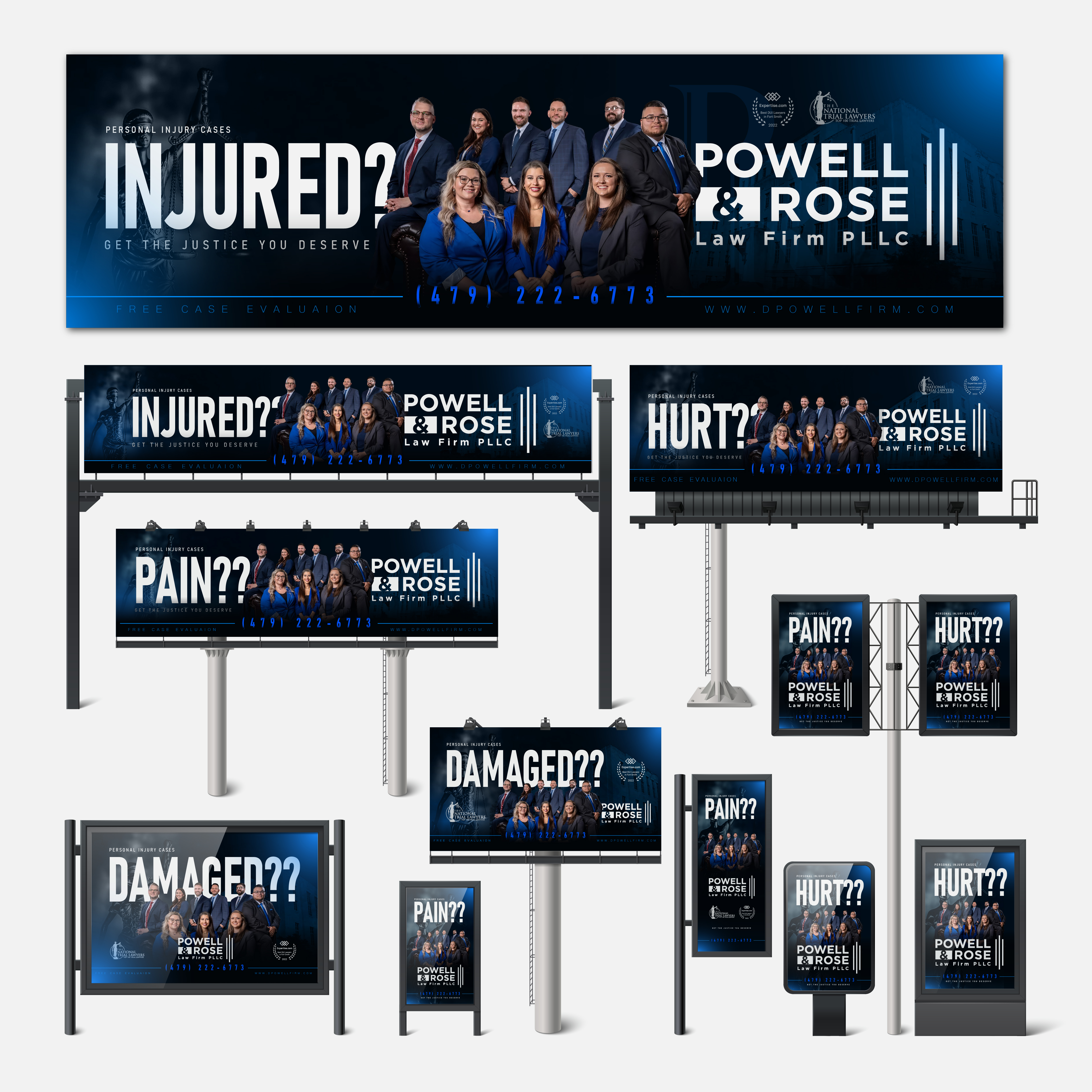 Billboard Design by nirmla450 for Law Offices of David L Powell, PLLC | Design #33179476