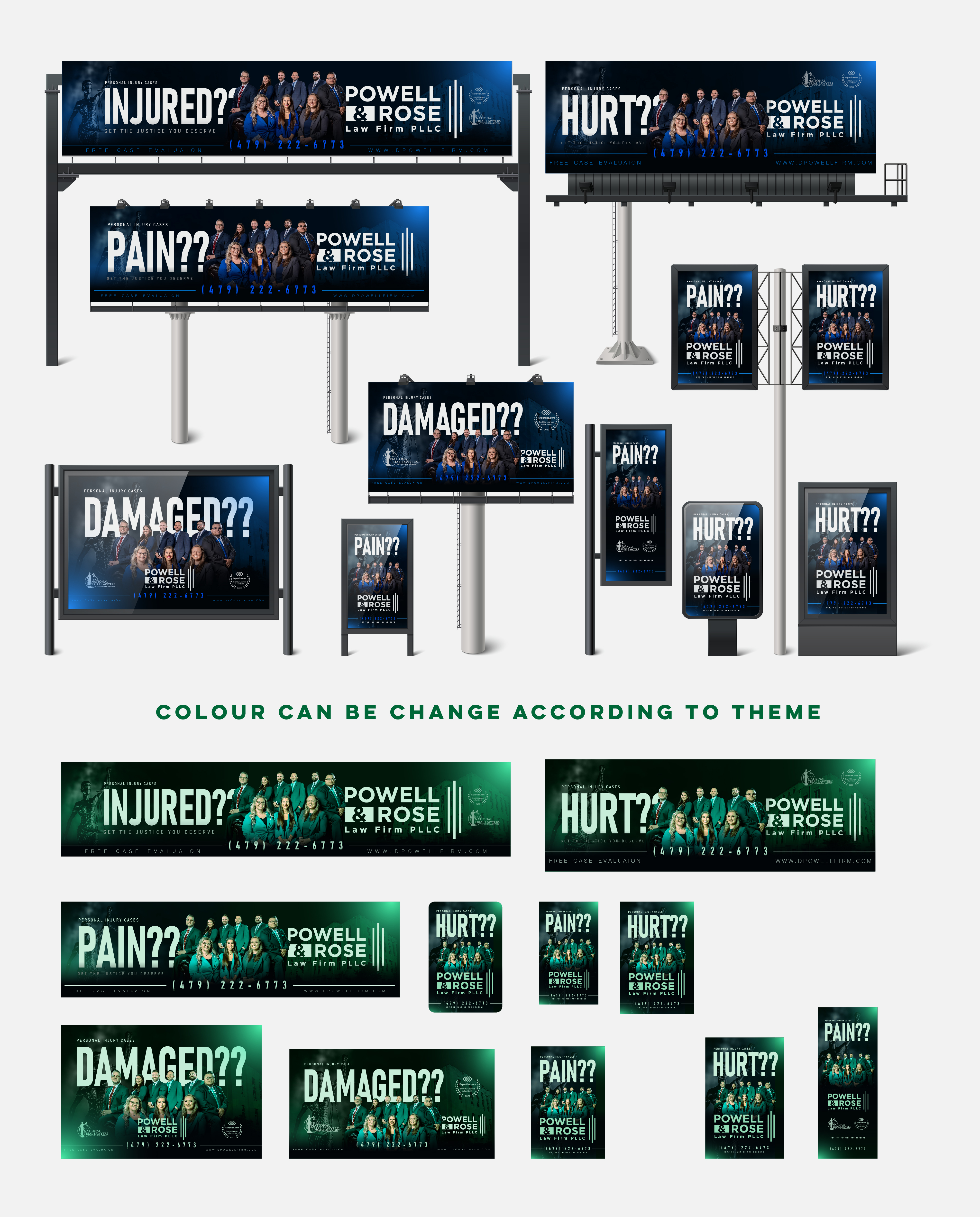 Billboard Design by nirmla450 for Law Offices of David L Powell, PLLC | Design #33184622
