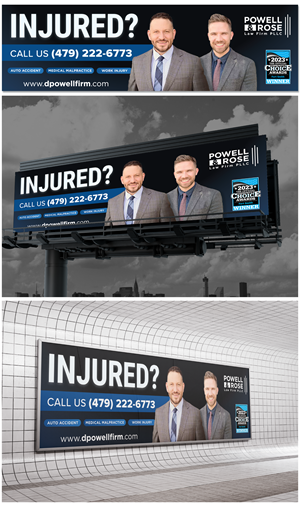 Billboard Design by huda.visuals for Law Offices of David L Powell, PLLC | Design: #33168230