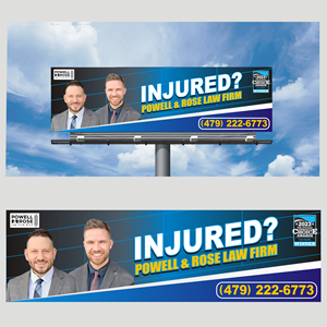 Diseño de Cartelera por All art para Law Offices of David L Powell, PLLC | Diseño: #33157544