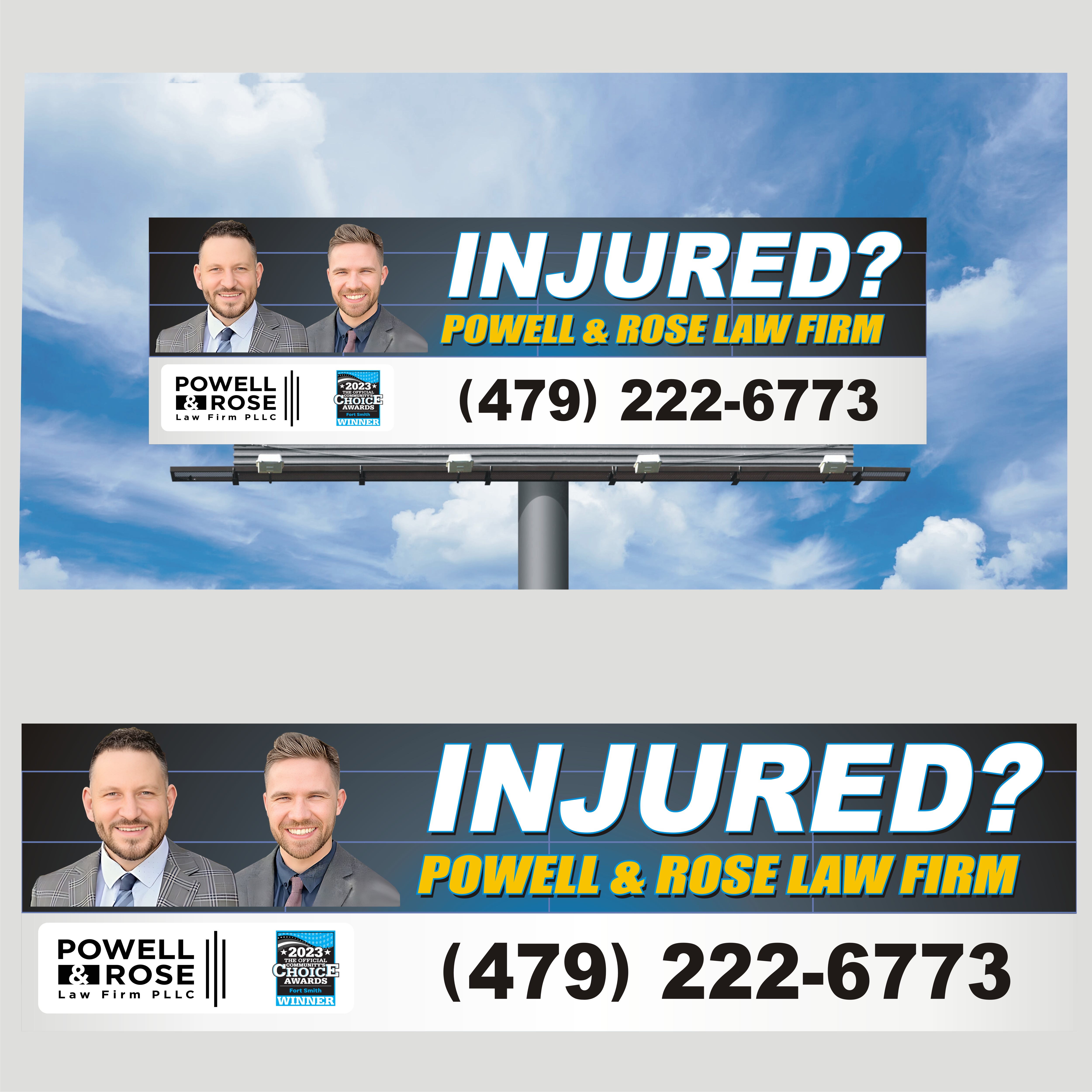 Diseño de Cartelera por All art para Law Offices of David L Powell, PLLC | Diseño #33157572