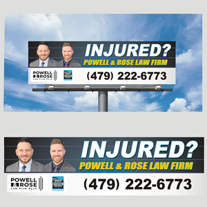 Diseño de Cartelera por All art para Law Offices of David L Powell, PLLC | Diseño: #33157572