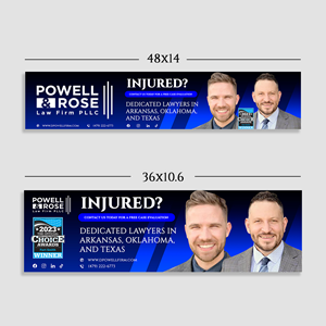 Werbetafel-Design von Suvendu.S für Law Offices of David L Powell, PLLC | Design: #33156618