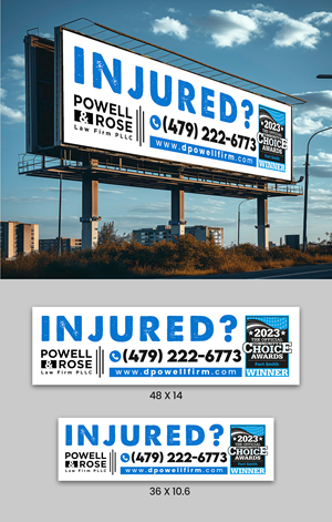 Diseño de Cartelera por ArtHive para Law Offices of David L Powell, PLLC | Diseño: #33157692