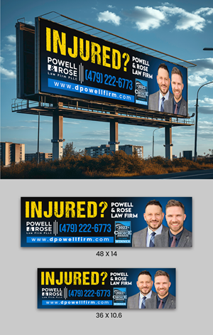 Billboard Design by ArtHive for Law Offices of David L Powell, PLLC | Design: #33157694