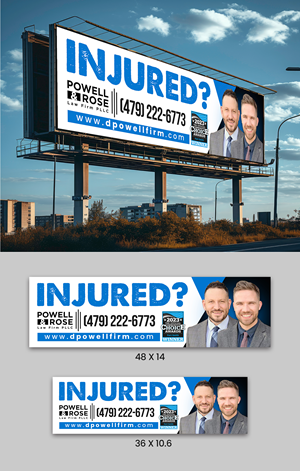 Diseño de Cartelera por ArtHive para Law Offices of David L Powell, PLLC | Diseño: #33157697