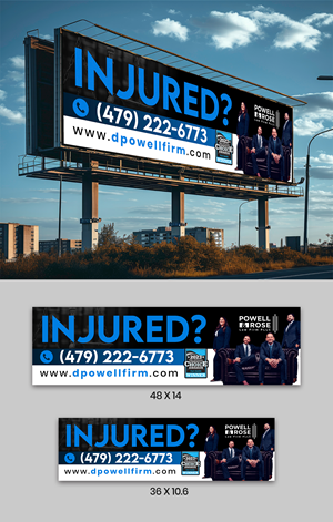 Diseño de Cartelera por ArtHive para Law Offices of David L Powell, PLLC | Diseño: #33157771