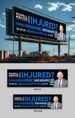 Diseño de Cartelera por ArtHive para Law Offices of David L Powell, PLLC | Diseño: #33157772