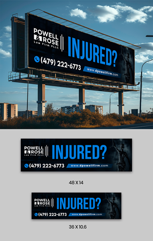 Diseño de Cartelera por ArtHive para Law Offices of David L Powell, PLLC | Diseño: #33157773