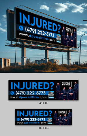 Diseño de Cartelera por ArtHive para Law Offices of David L Powell, PLLC | Diseño: #33157775
