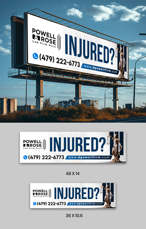 Diseño de Cartelera por ArtHive para Law Offices of David L Powell, PLLC | Diseño: #33157779