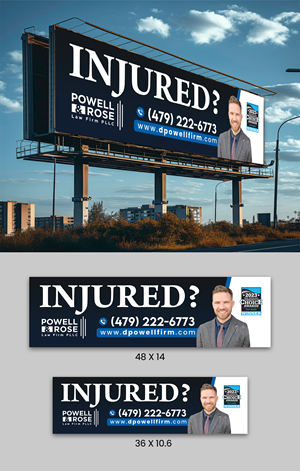 Diseño de Cartelera por ArtHive para Law Offices of David L Powell, PLLC | Diseño: #33157825