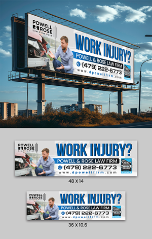 Diseño de Cartelera por ArtHive para Law Offices of David L Powell, PLLC | Diseño: #33157827