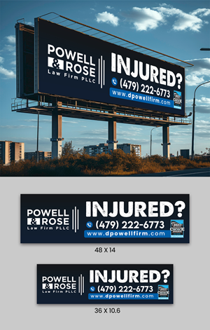 Diseño de Cartelera por ArtHive para Law Offices of David L Powell, PLLC | Diseño: #33157828