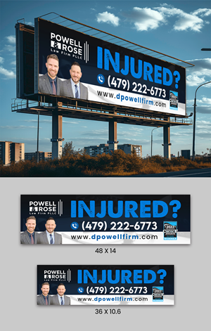 Diseño de Cartelera por ArtHive para Law Offices of David L Powell, PLLC | Diseño: #33157829
