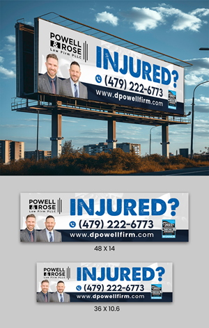 Diseño de Cartelera por ArtHive para Law Offices of David L Powell, PLLC | Diseño: #33157834