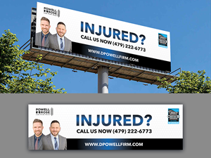 Diseño de Cartelera por Innovative Graphix para Law Offices of David L Powell, PLLC | Diseño: #33163432
