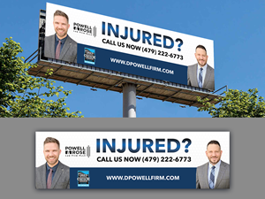 Diseño de Cartelera por Innovative Graphix para Law Offices of David L Powell, PLLC | Diseño: #33163461