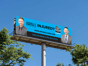 Diseño de Cartelera por Innovative Graphix para Law Offices of David L Powell, PLLC | Diseño: #33165016