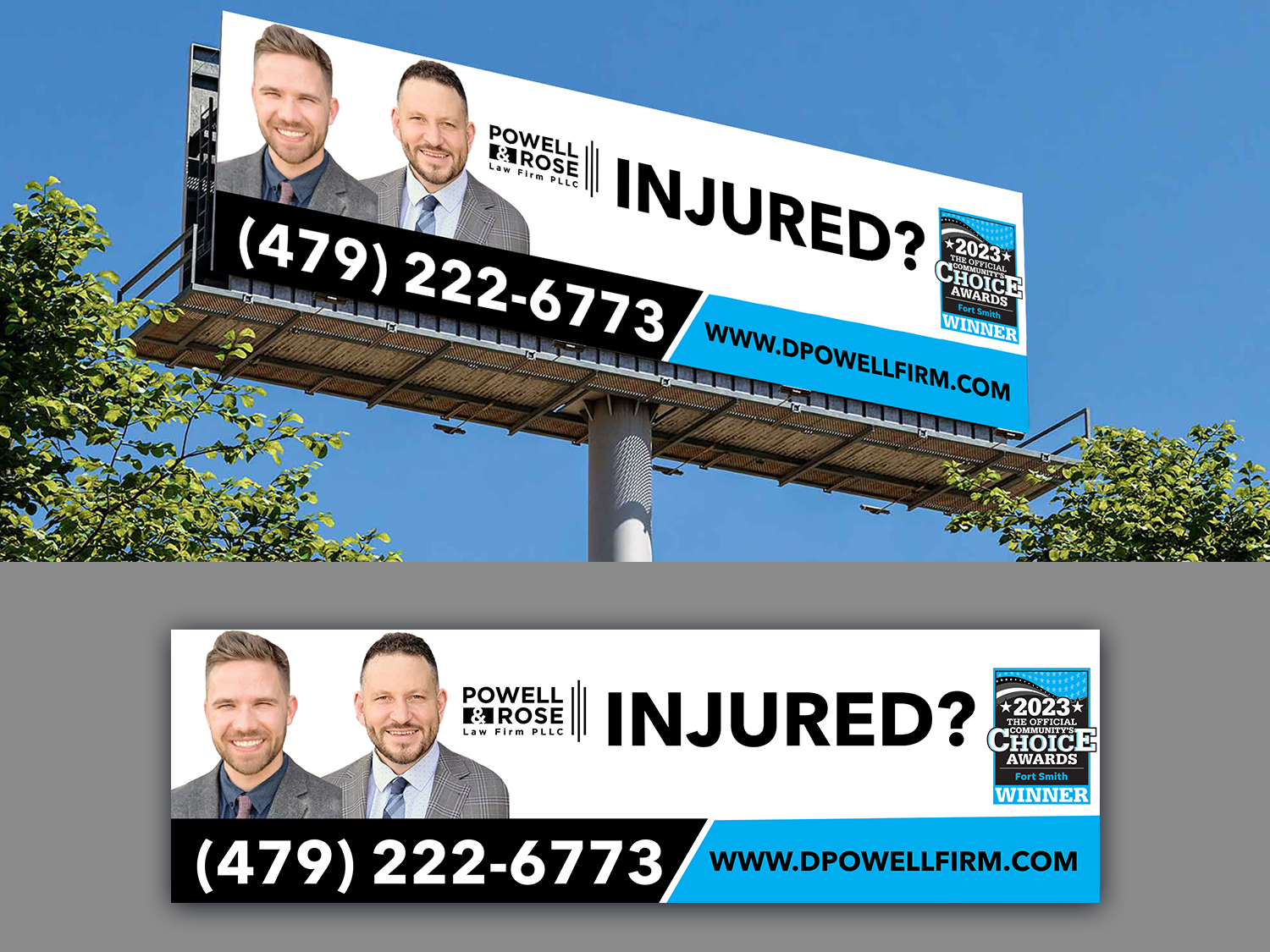 Billboard Design by Innovative Graphix for Law Offices of David L Powell, PLLC | Design #33165325