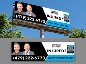 Diseño de Cartelera por Innovative Graphix para Law Offices of David L Powell, PLLC | Diseño: #33165361