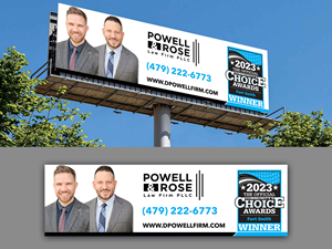 Diseño de Cartelera por Innovative Graphix para Law Offices of David L Powell, PLLC | Diseño: #33165947