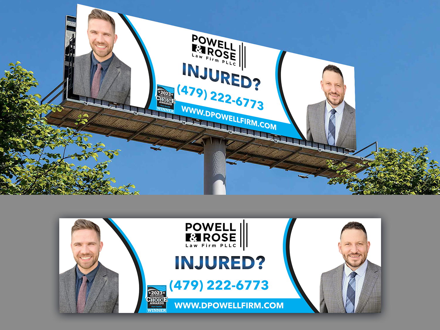 Billboard Design by Innovative Graphix for Law Offices of David L Powell, PLLC | Design #33166038