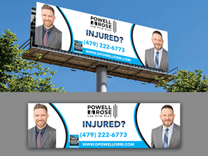 Diseño de Cartelera por Innovative Graphix para Law Offices of David L Powell, PLLC | Diseño: #33166038