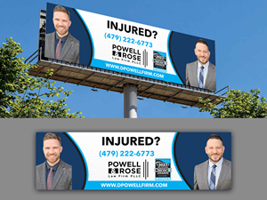 Diseño de Cartelera por Innovative Graphix para Law Offices of David L Powell, PLLC | Diseño: #33166247