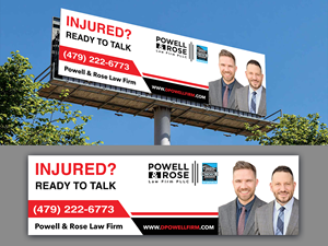 Diseño de Cartelera por Innovative Graphix para Law Offices of David L Powell, PLLC | Diseño: #33166945