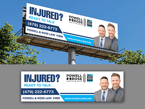Diseño de Cartelera por Innovative Graphix para Law Offices of David L Powell, PLLC | Diseño: #33167045