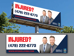 Diseño de Cartelera por Innovative Graphix para Law Offices of David L Powell, PLLC | Diseño: #33167237
