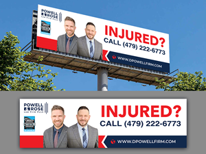 Diseño de Cartelera por Innovative Graphix para Law Offices of David L Powell, PLLC | Diseño: #33167366