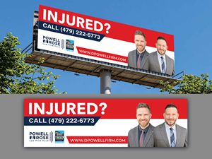 Diseño de Cartelera por Innovative Graphix para Law Offices of David L Powell, PLLC | Diseño: #33167432