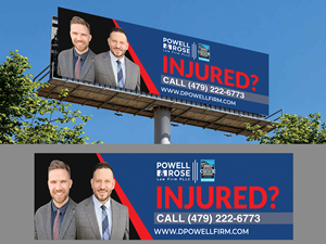 Diseño de Cartelera por Innovative Graphix para Law Offices of David L Powell, PLLC | Diseño: #33168907