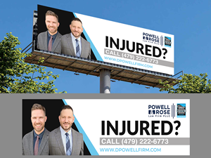 Diseño de Cartelera por Innovative Graphix para Law Offices of David L Powell, PLLC | Diseño: #33169129