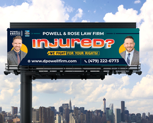 Werbetafel-Design von Design_Duo für Law Offices of David L Powell, PLLC | Design: #33167971