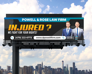 Billboard Design by Design_Duo for Law Offices of David L Powell, PLLC | Design: #33167972