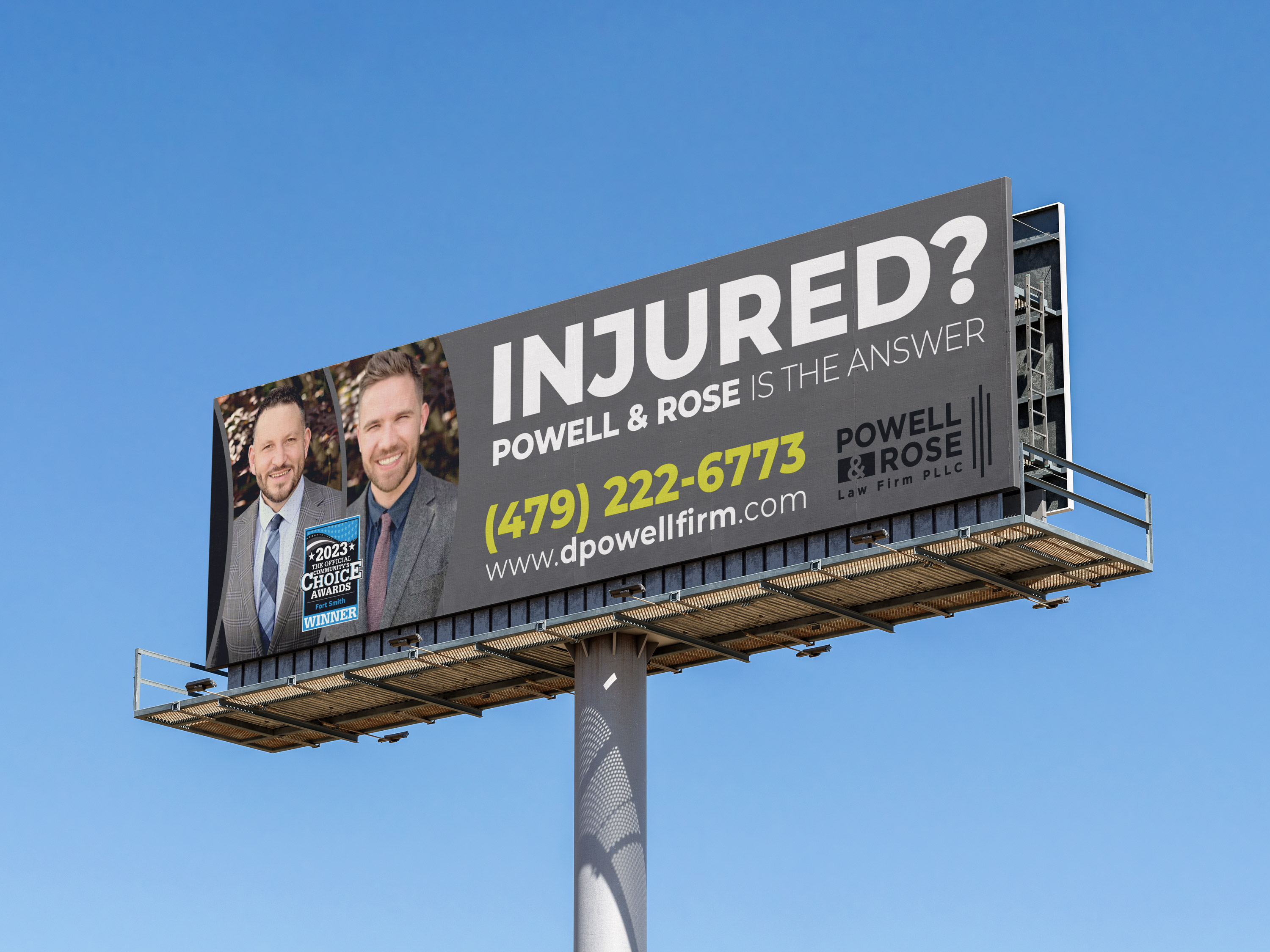 Billboard Design by Limonero DG for Law Offices of David L Powell, PLLC | Design #33162574
