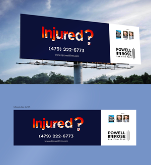 Diseño de Cartelera por COLOURS BRANDING para Law Offices of David L Powell, PLLC | Diseño: #33154307