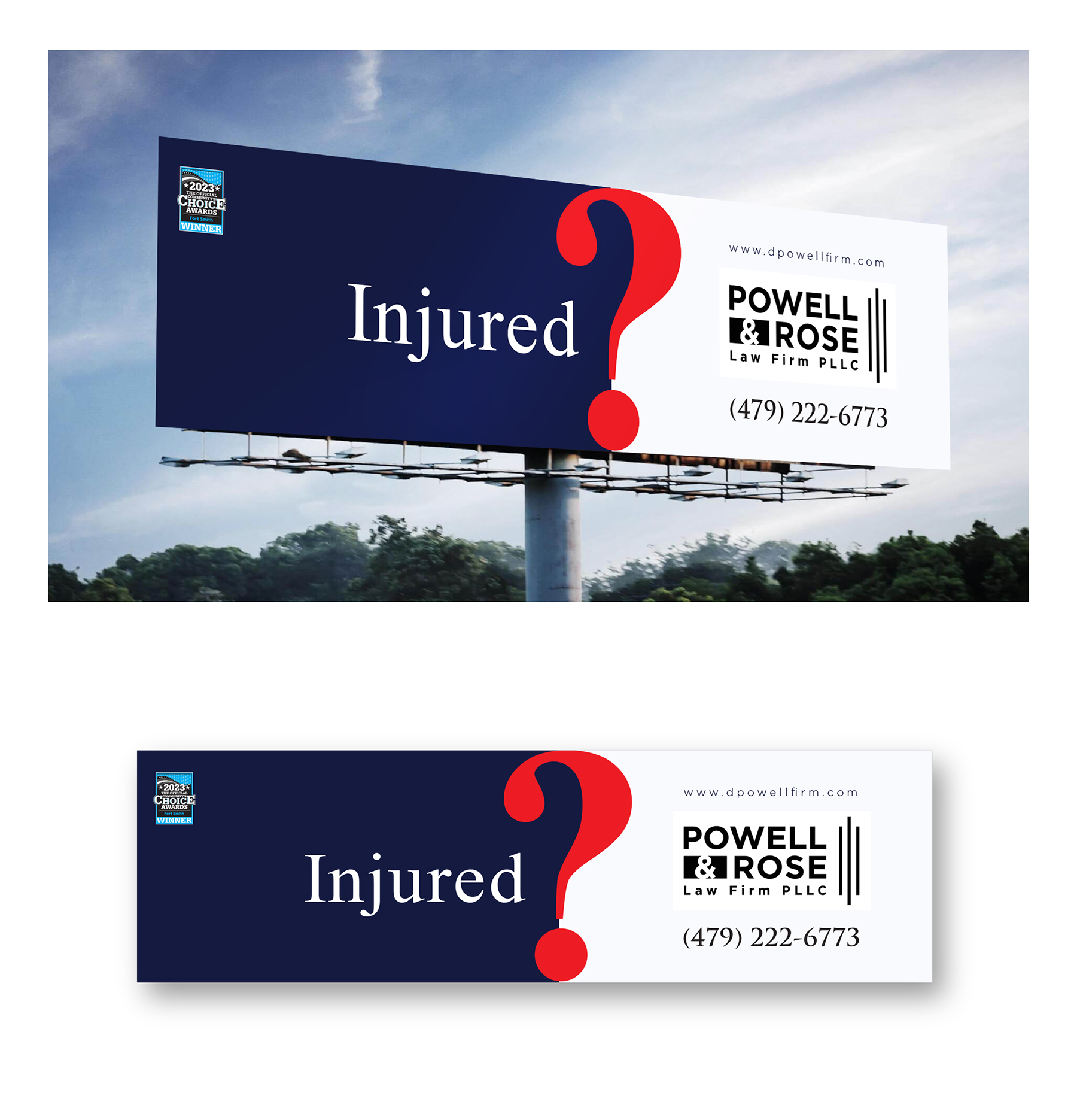 Billboard Design by Result Design for Law Offices of David L Powell, PLLC | Design #33154528