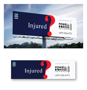 Diseño de Cartelera por COLOURS BRANDING para Law Offices of David L Powell, PLLC | Diseño: #33154528