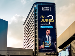 Diseño de Cartelera por Grip19 para Law Offices of David L Powell, PLLC | Diseño: #33169278