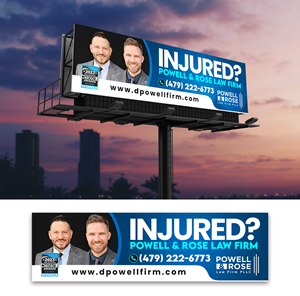 Diseño de Cartelera por debdesign para Law Offices of David L Powell, PLLC | Diseño: #33166464