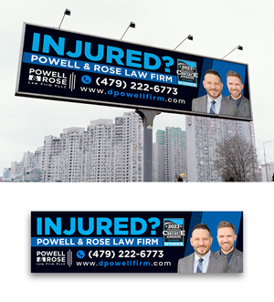 Diseño de Cartelera por debdesign para Law Offices of David L Powell, PLLC | Diseño: #33166495