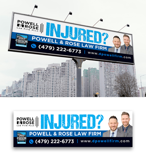 Diseño de Cartelera por debdesign para Law Offices of David L Powell, PLLC | Diseño: #33166496