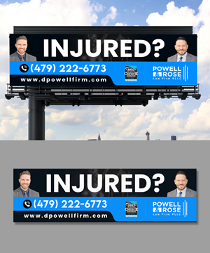 Diseño de Cartelera por debdesign para Law Offices of David L Powell, PLLC | Diseño: #33166642
