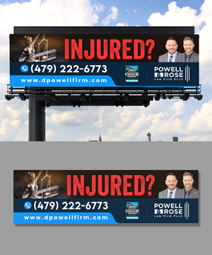 Diseño de Cartelera por debdesign para Law Offices of David L Powell, PLLC | Diseño: #33166644