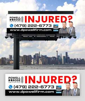 Diseño de Cartelera por debdesign para Law Offices of David L Powell, PLLC | Diseño: #33166874